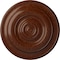 Ekena Millwork Niobe Ceiling Medallion (Fits Canopies up to 8 5/8"), 18"OD x 1 1/2"P, Burnished Mahogany Crackle CM18NIBMC - alternate 1